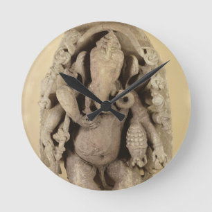 Chandella Dynasty (zandsteen) Ronde Klok