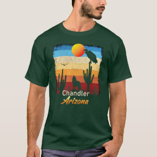Chandler Arizona AZ Zonsondergang Coyote Gier Kakt T-shirt