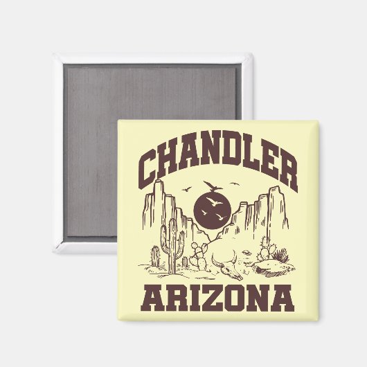 Chandler, Arizona Magneet (Voorkant / Achterkant)