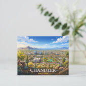 Chandler Arizona Reizen Briefkaart (Staand voorkant)