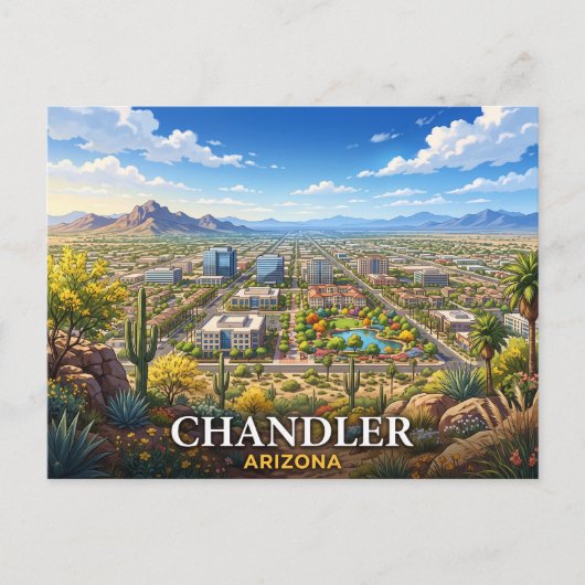 Chandler Arizona Reizen Briefkaart (Voorkant)
