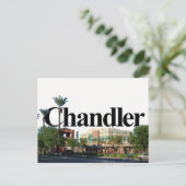Chandler Arizona Skyline w/ Chandler in de Sky Briefkaart (Staand voorkant)