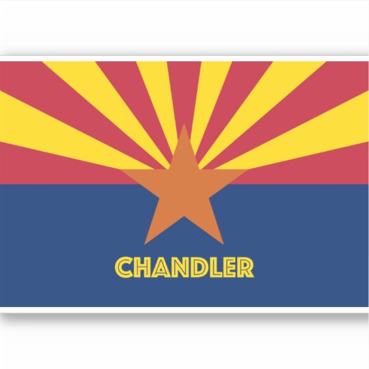 Chandler Arizona Sticker (Voorkant)