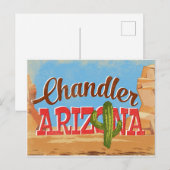 Chandler Arizona Vintage Travel Briefkaart (Voorkant / Achterkant)