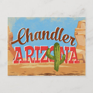 Chandler Arizona Vintage Travel Briefkaart
