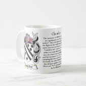 Chandler Family Coat of Arms Mok (Voorkant links)