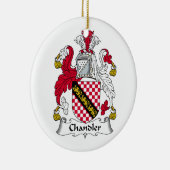Chandler Family Crest Keramisch Ornament (Rechts)