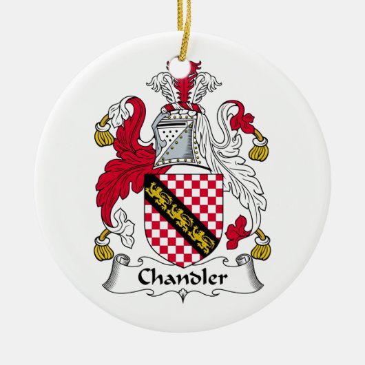 Chandler Family Crest Keramisch Ornament (Voorkant)