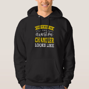Chandler Job Title Employee Funny Worker Professio Hoodie