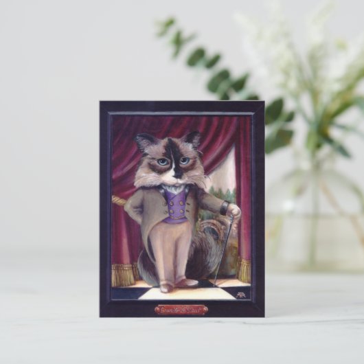 Chandler Le Chat Briefkaart (Staand voorkant)