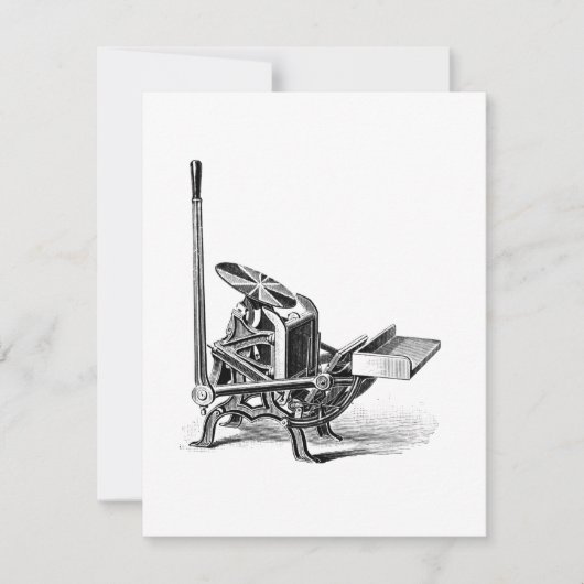 Chandler & Price Pilot letterpress wenskaart Bedankkaart (Voorkant)