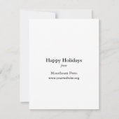 Chandler & Price Pilot letterpress wenskaart Bedankkaart (Achterkant)