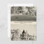 Chandler residentie, Manchester, NH Briefkaart (Voorkant / Achterkant)