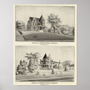 Chandler residentie, Manchester, NH Poster