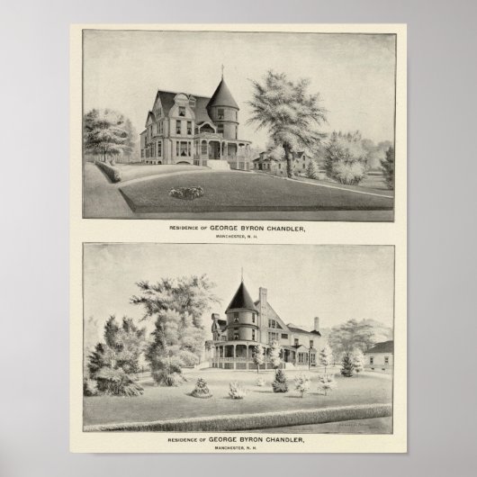 Chandler residentie, Manchester, NH Poster (Voorkant)