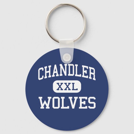 Chandler - Wolven - High School - Chandler Arizona Sleutelhanger (Voorkant)