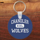 Chandler - Wolven - High School - Chandler Arizona Sleutelhanger (Voorkant)