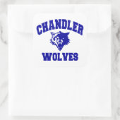 Chandler Wolves Vierkante Sticker (Tas)