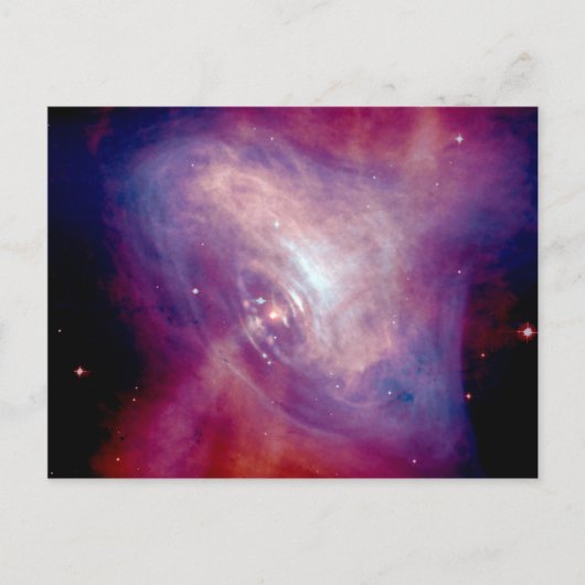 Chandra Crab Nebula NASA Space Briefkaart (Voorkant)