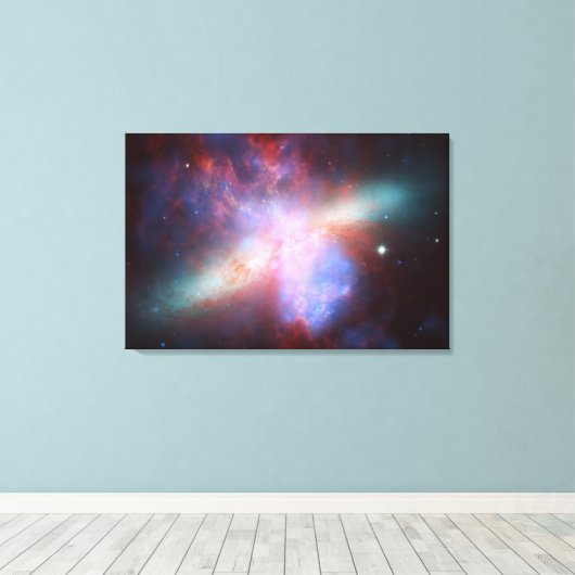 Chandra:Hubble:Spitzer X-ray:Zichtbaar:Infrarood Canvas Afdruk (Insitu (Houten vloer))