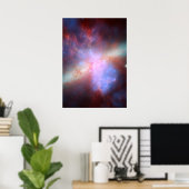 Chandra:Hubble:Spitzer X-ray:Zichtbaar:Infrarood Poster (Thuiskantoor)