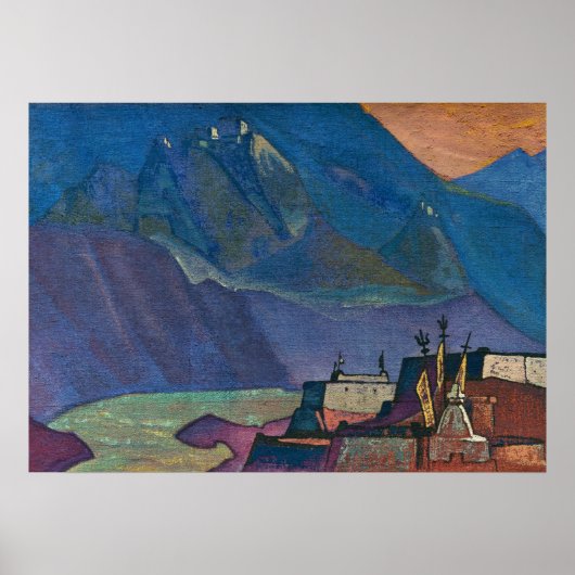 Chandra River door Nicholas Roerich Poster (Voorkant)