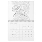 ChanDraws kalender voor volwassen kleuren (Jan 2026)