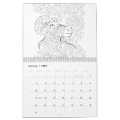 ChanDraws kalender voor volwassen kleuren (Jan 2027)