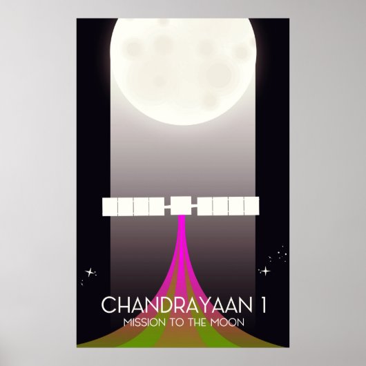 chandrayaan-1 Ruimtemissie naar de maan Poster (Voorkant)