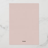 Chanel-geïnspireerde luxe folie uitnodiging (Achterkant)