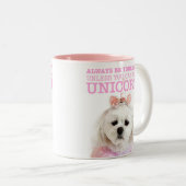 Chanel-Mok, 11 oz tweetone koffie-Mok Tweekleurige Koffiemok (Voorkant rechts)