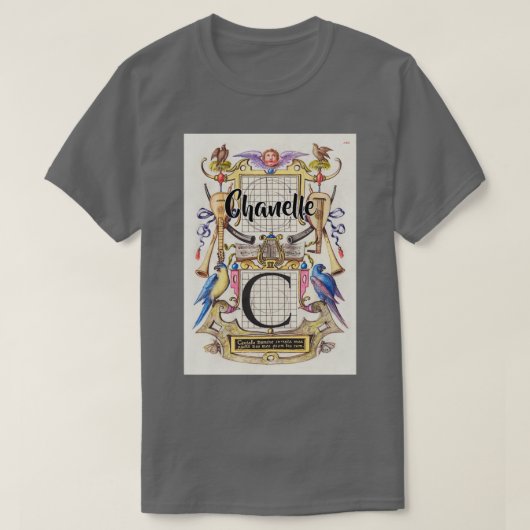 Chanelle  en Moderne Calligrafie Crafter Ga T-shirt (Design voorkant)