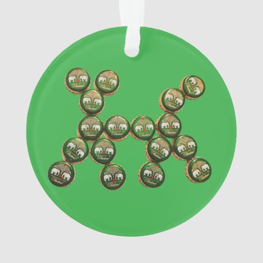 ​🐶 Chang Beer Cap Dog Ornament (achterkant)