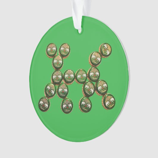 ​🐶 Chang Beer Cap Dog Ornament (voorkant)