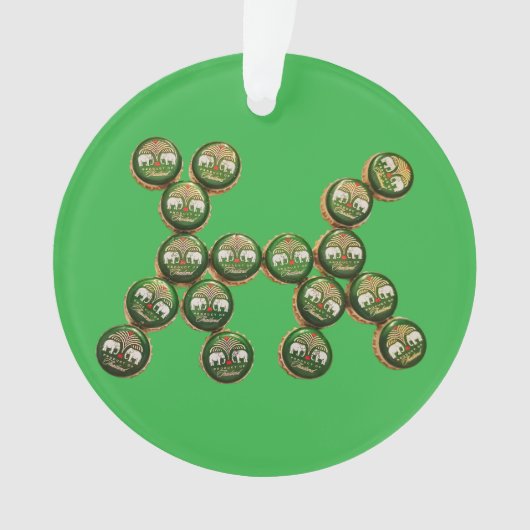 ​🐶 Chang Beer Cap Dog Ornament (voorkant)