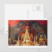 Chang Mai Buddhist Temple Thailand Gold Buddha Briefkaart (Voorkant / Achterkant)