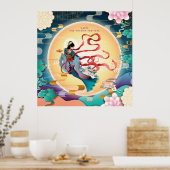Chang op het Mid-Autumn-festival van Moon Poster (Keuken)