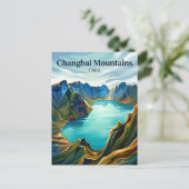 Changbai-gebergte China Briefkaart (Staand voorkant)