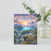Changbai-gebergte China Briefkaart (Staand voorkant)