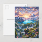 Changbai-gebergte China Briefkaart (Voorkant / Achterkant)