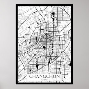 Changchun China Kaart Poster