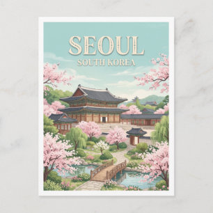 Changdeokgung-paleis Seoul Zuid-Korea Briefkaart