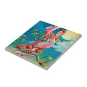 Chang'e 嫦 娥 vliegen naar het Mid-herfstfestival va Tegeltje (Zijkant)