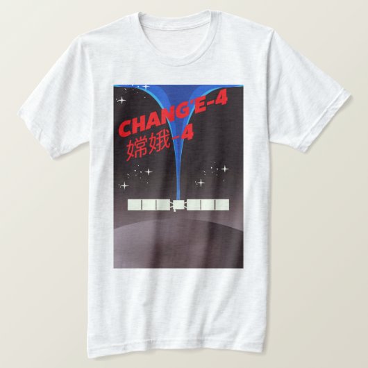 Chang'e-4 China ruimte kunst. T-shirt (Design voorkant)