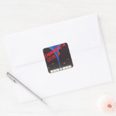 Chang'e-4 China ruimte kunst. Vierkante Sticker (Envelop)