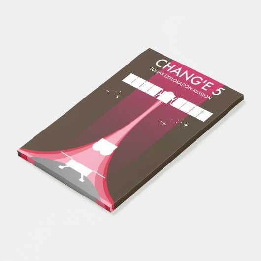 Chang'e 5 Lunar Exploration Mission Post-it® Notes (Schuin)