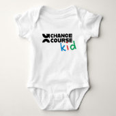 "Change Course Kind" Baby uit één stuk Romper (Voorkant)