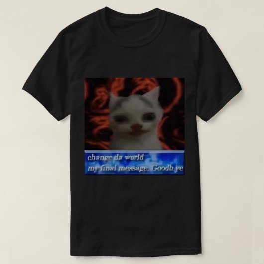 change da world cat   t-shirt (Design voorkant)