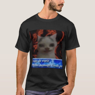 change da world cat   t-shirt