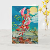 Chang'e die 嫦娥 aan het Festival van de Kaart (Gele Bloem)